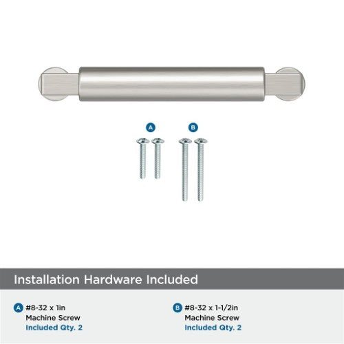 Balon Zinc Satin Nickel Cabinet Pull 20