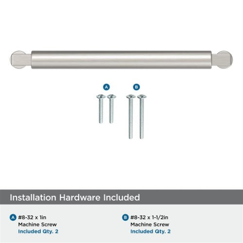 Balon Zinc Satin Nickel Cabinet Pull 22