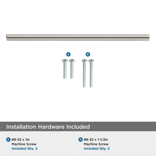 Bar Pulls Carbon Steel Satin Nickel Cabinet Pull 37