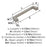 Blackrock Zinc Satin Nickel Cabinet Pull 8