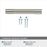 Bronx Zinc & Stainless Steel Satin Nickel Cabinet Pull 15