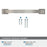 Candler Zinc Satin Nickel Cabinet Pull 21