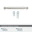 Cowrie Zinc Satin Nickel Cabinet Pull 19