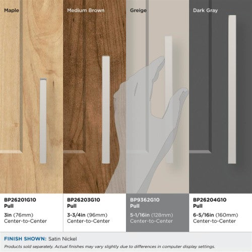 Cyprus Zinc Satin Nickel Cabinet Pull 36