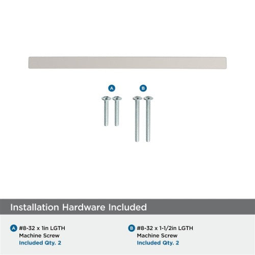 Cyprus Zinc Satin Nickel Cabinet Pull 16