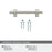 Davenport Zinc Satin Nickel Cabinet Pull 37