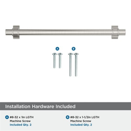 Davenport Zinc Satin Nickel Cabinet Pull 24