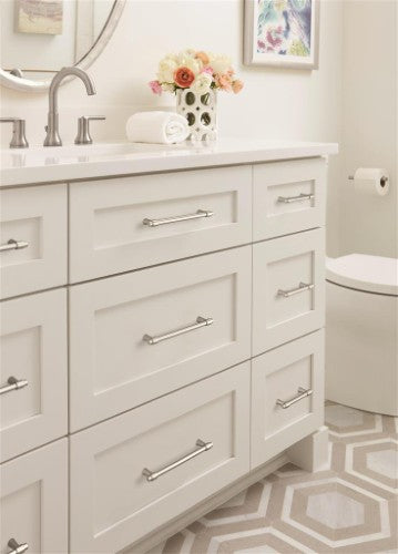 Destine Zinc Satin Nickel Cabinet Pull 26