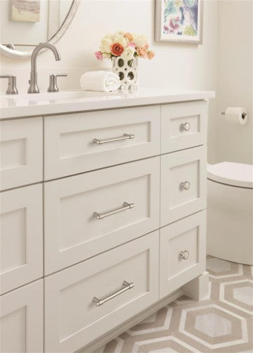 Destine Zinc Satin Nickel Cabinet Pull 27
