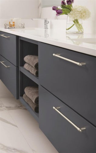 Destine Zinc Satin Nickel Cabinet Pull 22