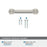 Dupont Circle Zinc Satin Nickel Cabinet Pull 20