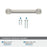 Dupont Circle Zinc Satin Nickel Cabinet Pull 21