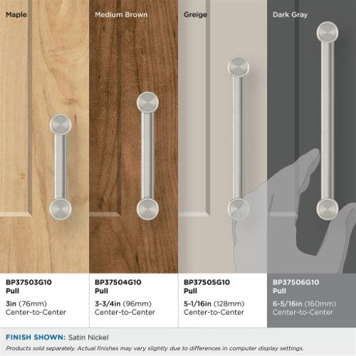 Dupont Circle Zinc Satin Nickel Cabinet Pull 30