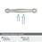 Enlivity Zinc Satin Nickel Cabinet Pull 18