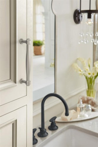 Enlivity Zinc Satin Nickel Cabinet Pull 27
