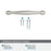Enlivity Zinc Satin Nickel Cabinet Pull 22