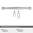 Enlivity Zinc Satin Nickel Cabinet Pull 23