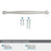 Enlivity Zinc Satin Nickel Cabinet Pull 21