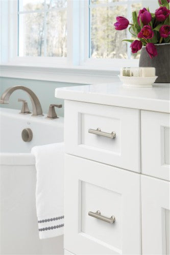 Everett Zinc Satin Nickel Cabinet Pull 22