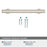 Everett Zinc Satin Nickel Cabinet Pull 17