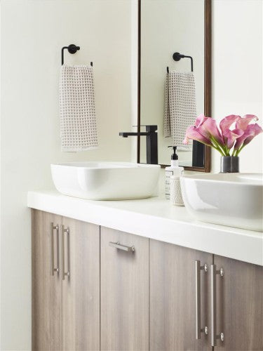 Everett Zinc Satin Nickel Cabinet Pull 28