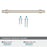 Everett Zinc Satin Nickel Cabinet Pull 21