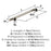 Everett Zinc Satin Nickel Cabinet Pull 12