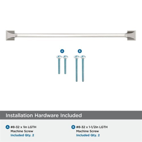 Exceed Zinc Satin Nickel Cabinet Pull 18