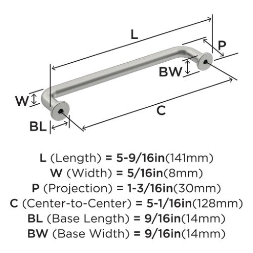 Factor Zinc Satin Nickel Cabinet Pull 11