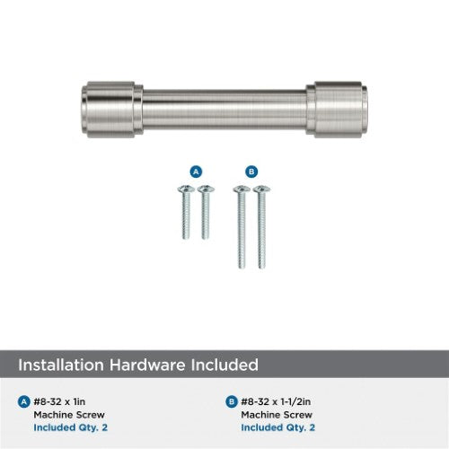 Faircrest Zinc & Steel Satin Nickel Cabinet Pull 19