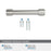 Faircrest Zinc & Steel Satin Nickel Cabinet Pull 20
