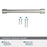Faircrest Zinc & Steel Satin Nickel Cabinet Pull 22