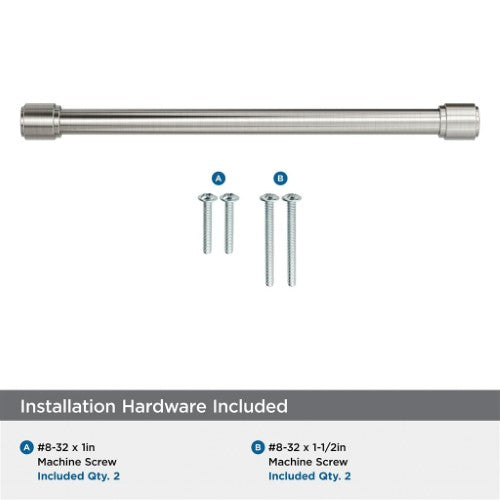 Faircrest Zinc & Steel Satin Nickel Cabinet Pull 24