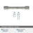 Fairfax Zinc Satin Nickel Cabinet Pull 15