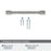 Fairfax Zinc Satin Nickel Cabinet Pull 16