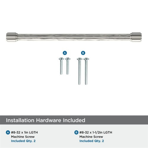 Fairfax Zinc Satin Nickel Cabinet Pull 19