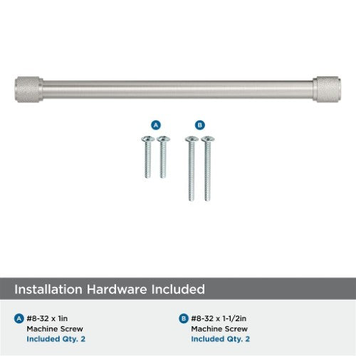 Faraday Zinc Satin Nickel Cabinet Pull 24