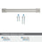 Farewind Zinc Satin Nickel Cabinet Pull 22