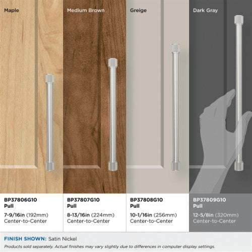 Farewind Zinc Satin Nickel Cabinet Pull 35