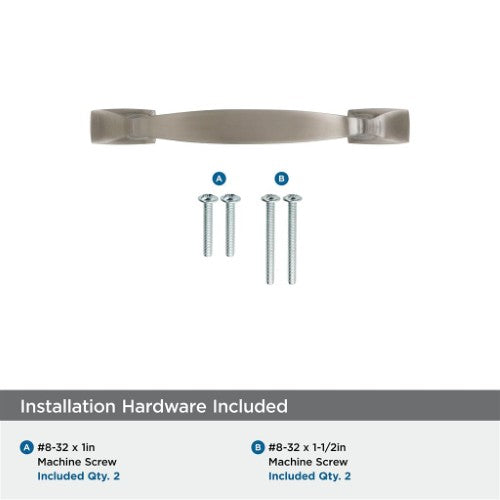 Highland Ridge Zinc Satin Nickel Cabinet Pull 34