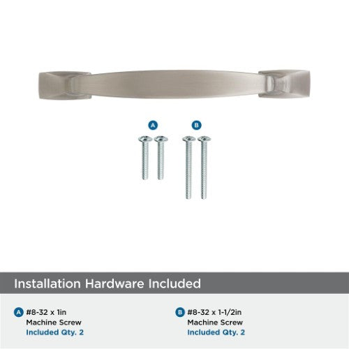 Highland Ridge Zinc Satin Nickel Cabinet Pull 35