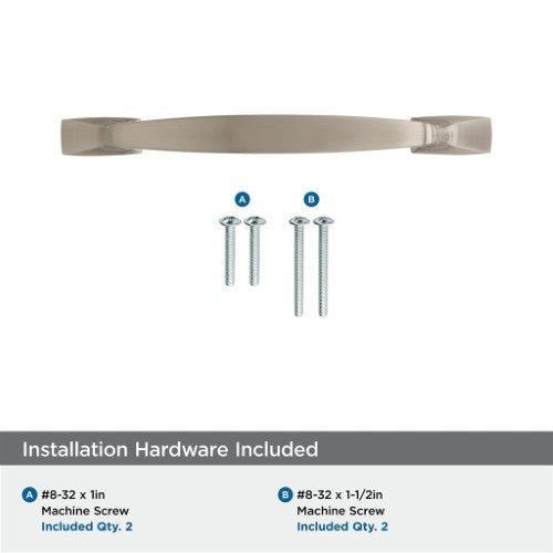 Highland Ridge Zinc Satin Nickel Cabinet Pull 38