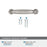 Kane Zinc Satin Nickel Cabinet Pull 22