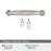 Kane Zinc Satin Nickel Cabinet Pull 23