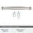 Kane Zinc Satin Nickel Cabinet Pull 19