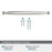 Kane Zinc Satin Nickel Cabinet Pull 20