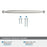 Kane Zinc Satin Nickel Cabinet Pull 17