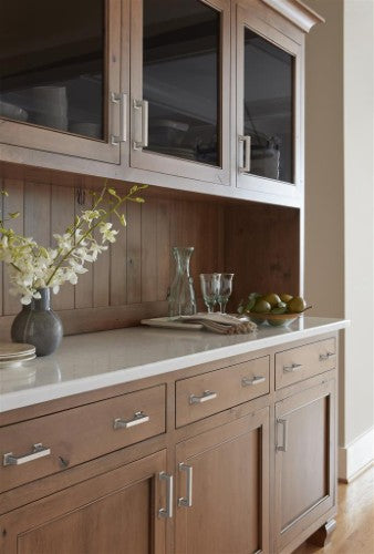 Lintel Zinc Satin Nickel Cabinet Pull 29