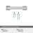 Lintel Zinc Satin Nickel Cabinet Pull 19