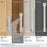 Lintel Zinc Satin Nickel Cabinet Pull 35